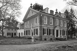 House, kitchen, and colonnade